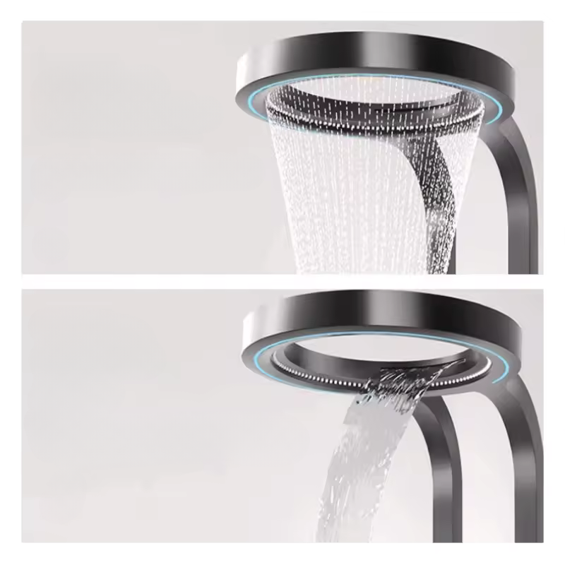Colonne de douche hydromassante grise - PLUS