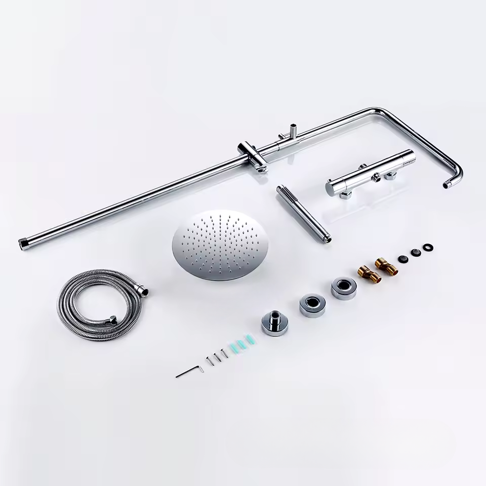 Colonne de douche thermostatique chromee
