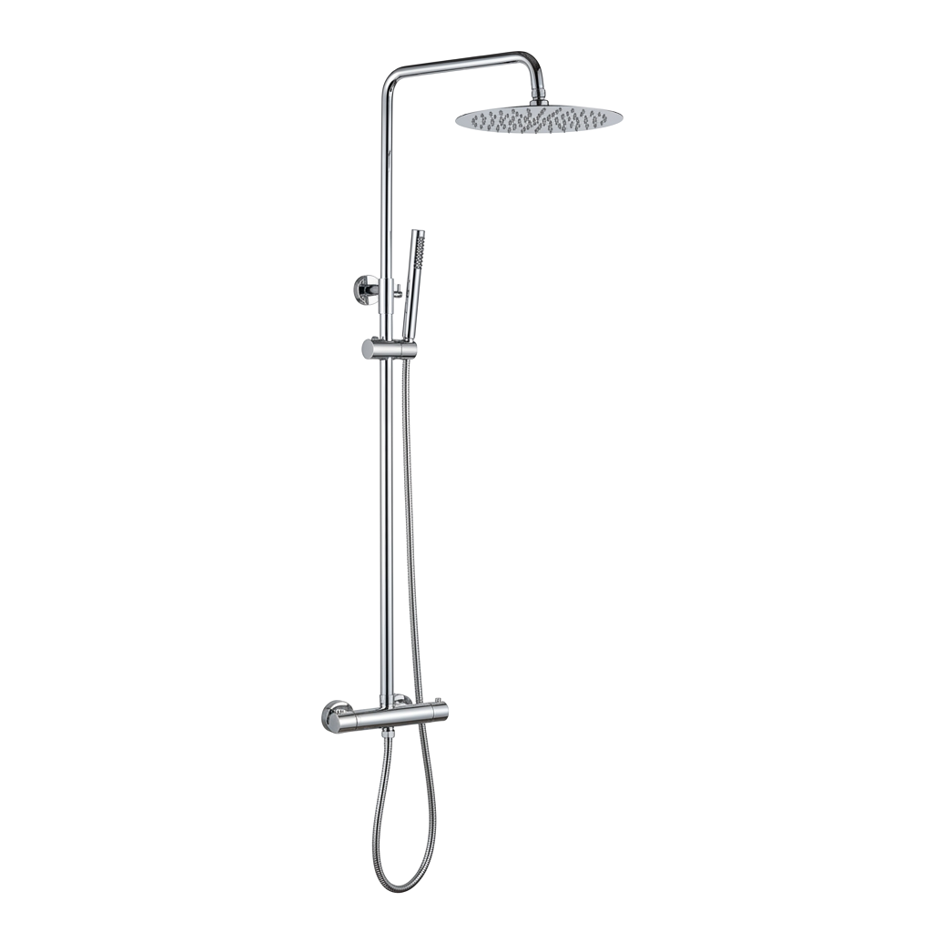 Colonne de douche thermostatique chromee