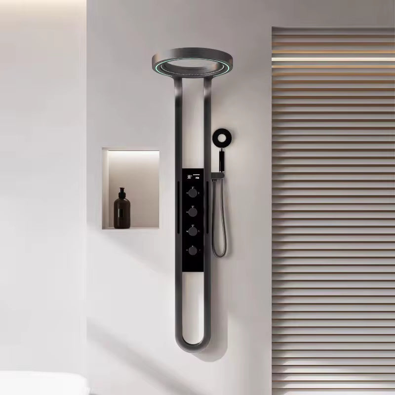 Colonne de douche hydromassante grise - PLUS