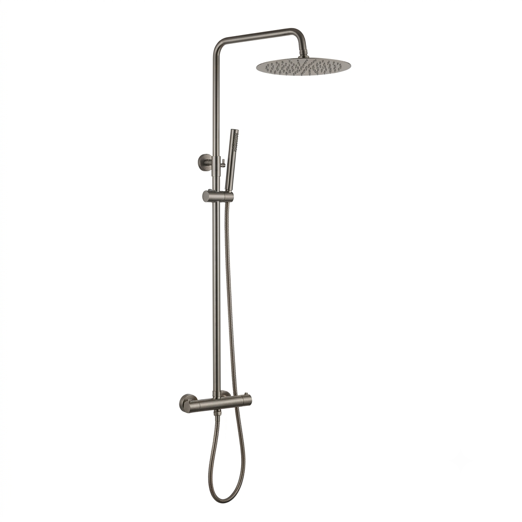 Colonne de douche thermostatique gris graphite