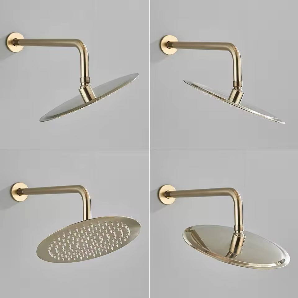 Colonne de douche encastrable doree - Acier inoxydable
